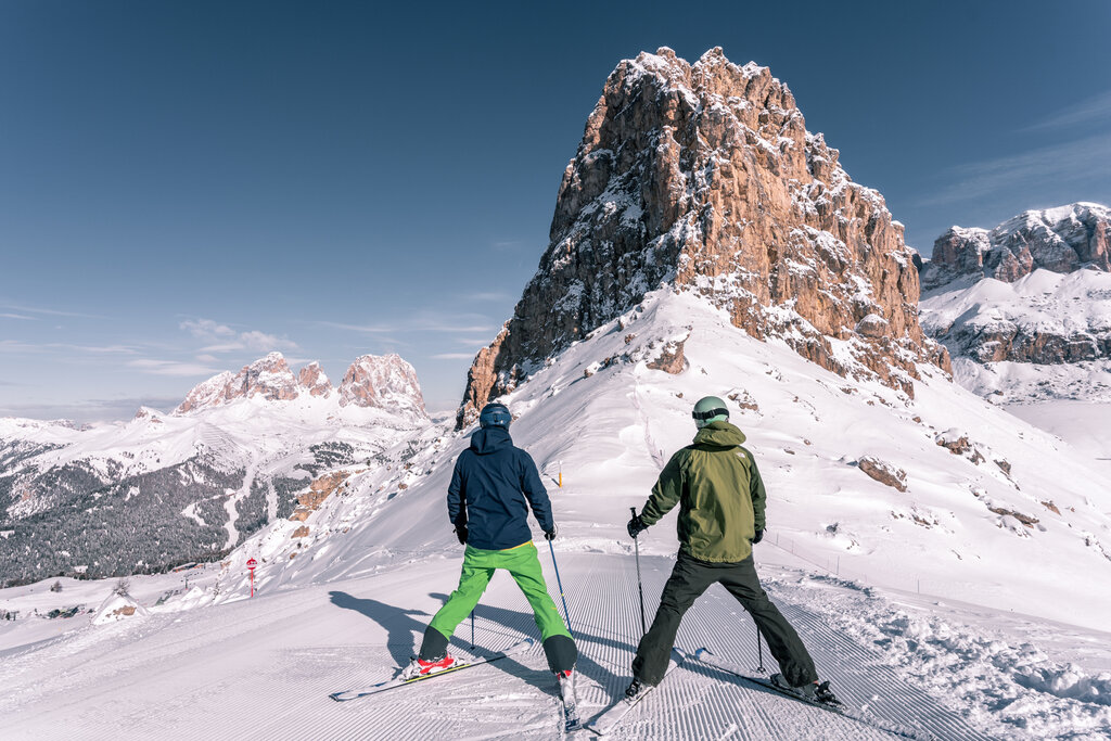 Belvedere Sciare sul Belvedere nello ski tour Sass Becè