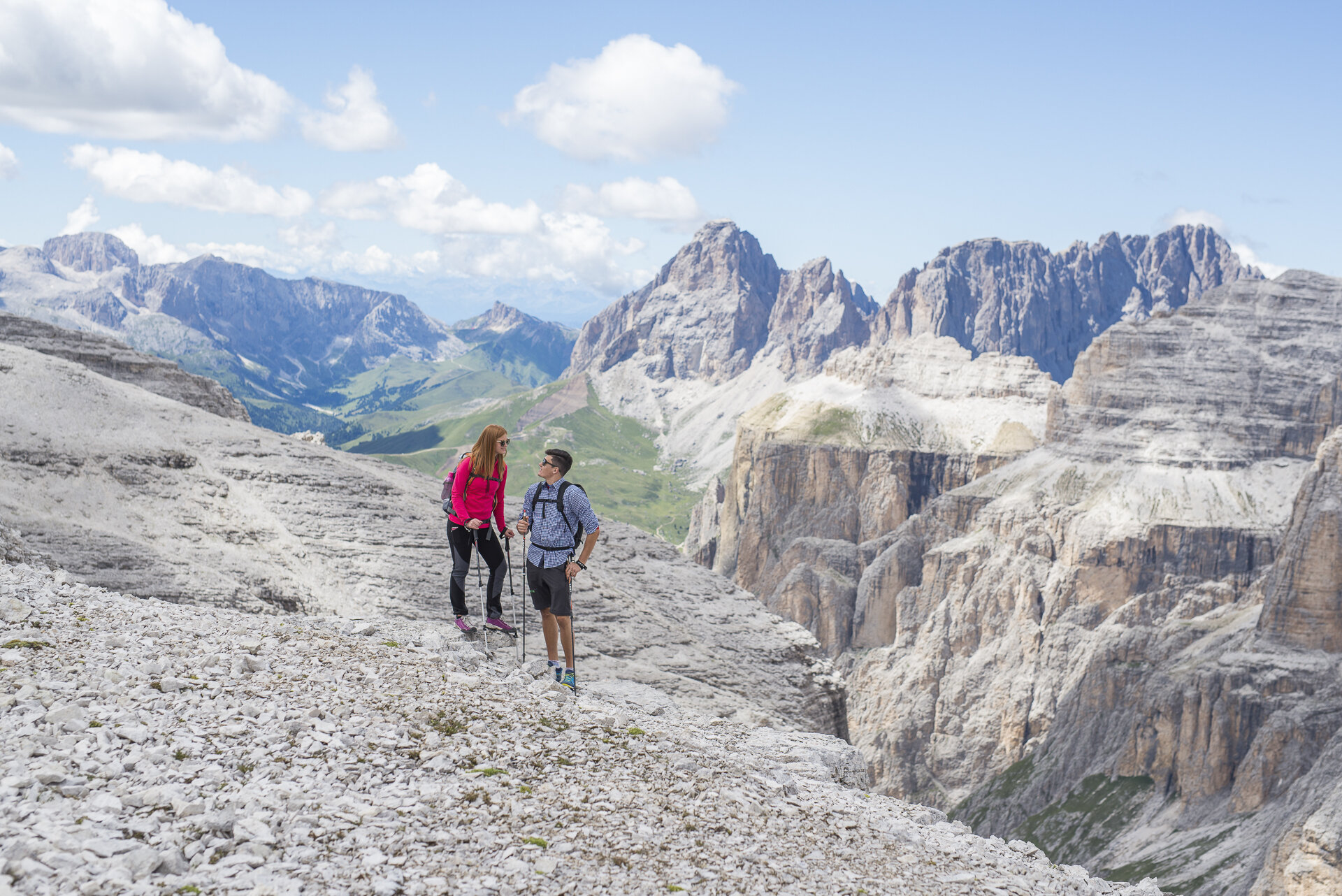 Trekking Pordoi | © Mattia Rizzi - Archivio Immagini ApT Val di Fassa Trekking al Sass Pordoi in Val di Fassa | © Mattia Rizzi - Archivio Immagini ApT Val di Fassa