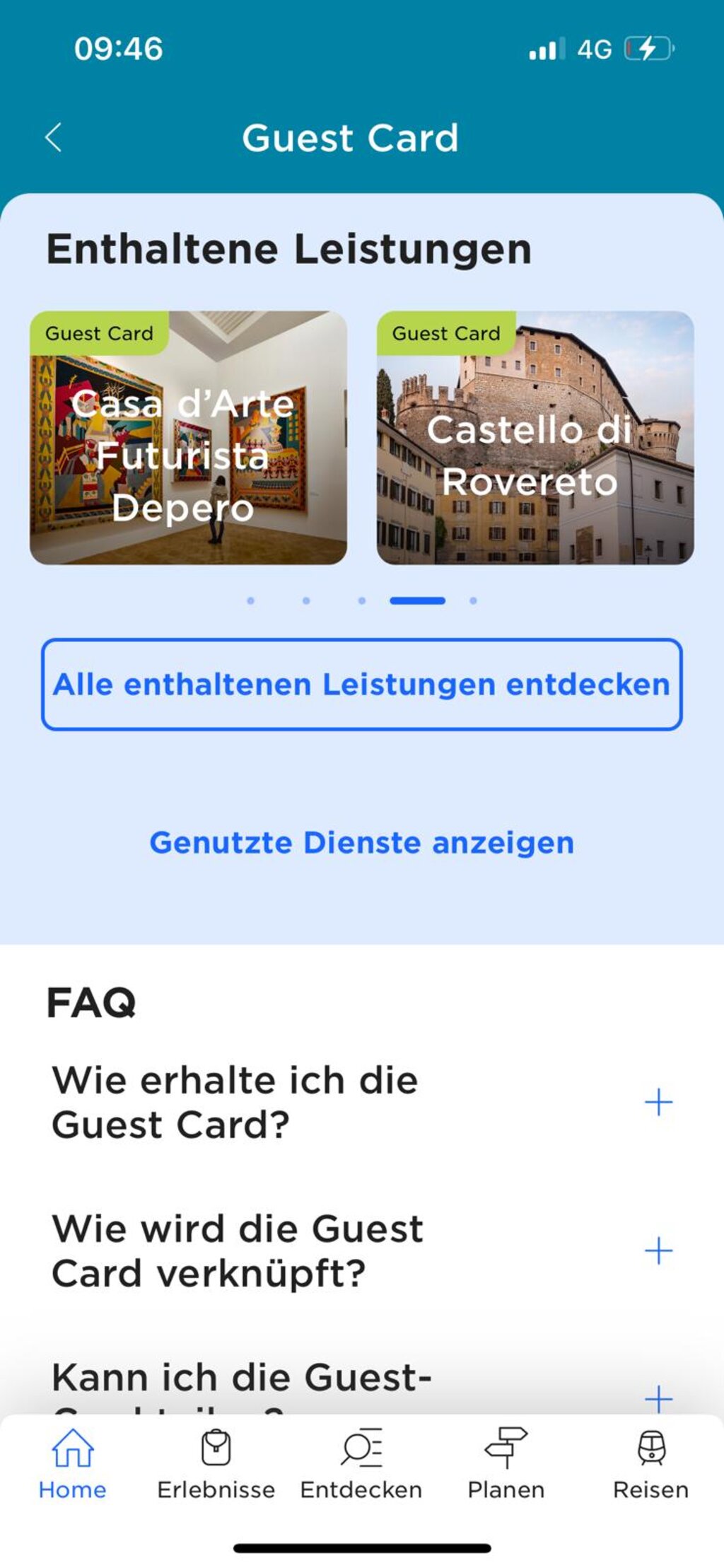 6 Servizi Card FAQ DE